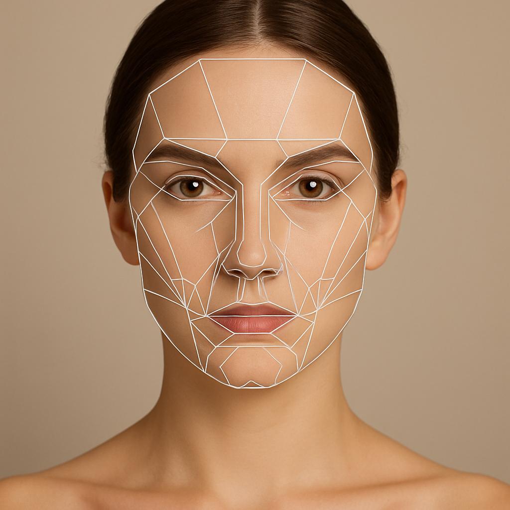 Perfect face (front view)